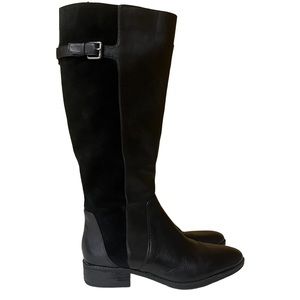 Sam Edelman Patton Women’s Black Leather Riding Boots Size 8.5